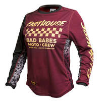 Fasthouse Grindhouse Golden Crew Womens Jersey - Maroon