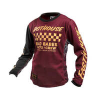 Fasthouse Grindhouse Golden Crew Youth Girls Jersey - Maroon