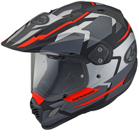 Arai XD-4 Depart Matte Grey Red Helmet