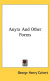 Cover Anyta And Other Poems