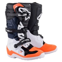 Alpinestars Youth Tech 7S Black White Orange Boots