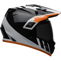Bell MX-9 Adventure MIPS Dash Black White Orange Helmet