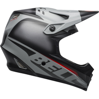 Bell Youth Moto9 Mips Glory Matte Black and Crimson Helmet