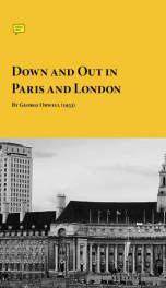 Cover Down And Out in Paris And London