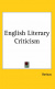 Cover English Literary Criticism