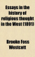 Cover Essays in the History of Religious Thought in the West