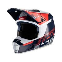 Leatt 2022 Moto 3.5 Black Royal Youth Helmet