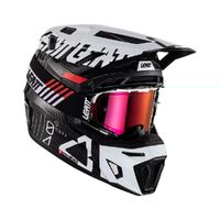 Leatt 2023 9.5 Carbon White Helmet Kit