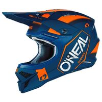 Oneal 2023 3 Series Hexx Blue Orange Helmet