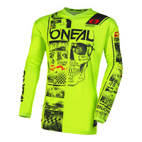 Oneal 2023 Youth Element Attack Neon Yellow Black Jersey