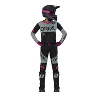 Oneal 2023 Girls Youth Element Racewear Black Pink Jersey
