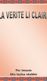 Cover La Vérité Li Claire.